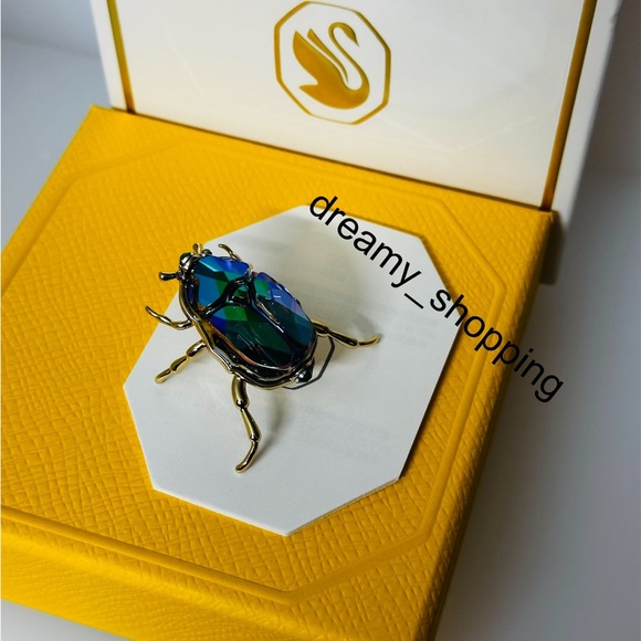New In Box Authentic Swarovski SCS 2024 Beetle Crystal Metal Figurine #5668994 - Picture 4 of 16